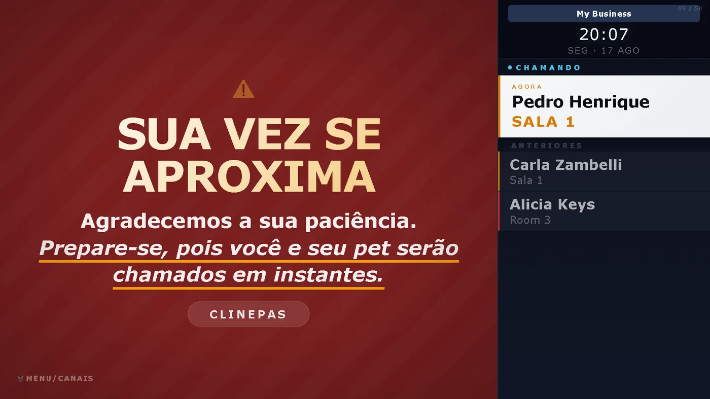 Chamador de clientes LoungePlus