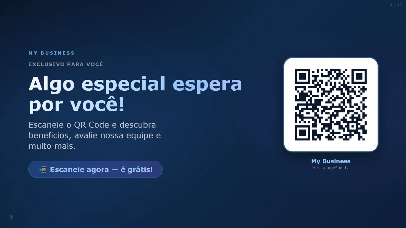 Engajamento QR Code LoungePlus